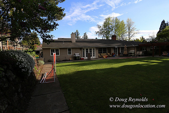 Mid Century Traditional Style Home, With a Basement, 2 car garage average sized Back Yard with Patio and Fire Pit.