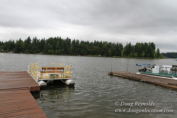 Boat, Cabin, Dock, "Greg's", Home, House, Lake, Small, WA, Washington, Yard, deck, green., vacation