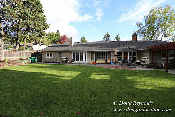 Mid Century Traditional Style Home, With a Basement, 2 car garage average sized Back Yard with Patio and Fire Pit.