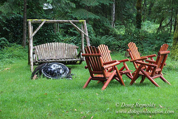 Small, Cabin, Home, River, OR, Oregon, Green, Yard,