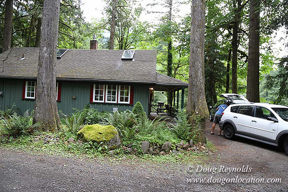 Small, Cabin, Home, River, OR, Oregon, Green, Yard,
