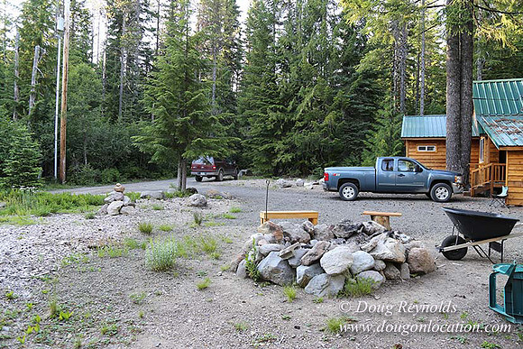 Wayen's Cabin, Home, Creek, Mountain, MT, Oregon, OR, "Fire Pit"
