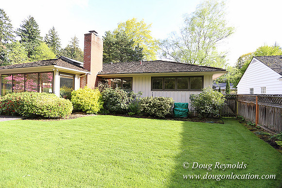 Mid Century Traditional Style Home, With a Basement, 2 car garage average sized Back Yard with Patio