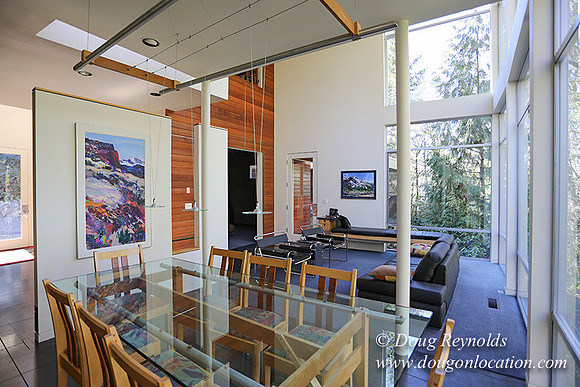 Modern Contemporary Green Home Portland Oregon Dwell Style; family house Northwest Style