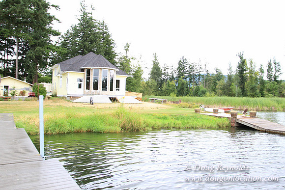Cabin, Curtis, Dock, Green, Home, Lake, Small, WA, Washington, Yard, Yard, deck