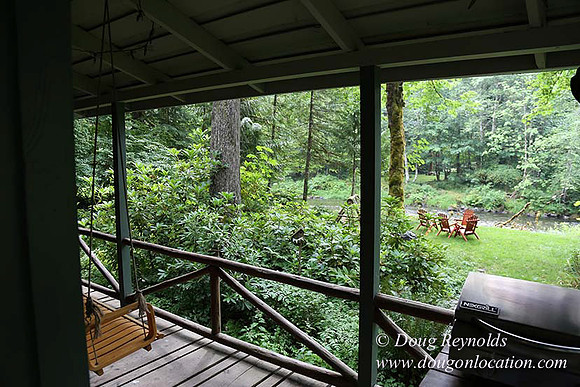 Small, Cabin, Home, River, OR, Oregon, Green, Yard,