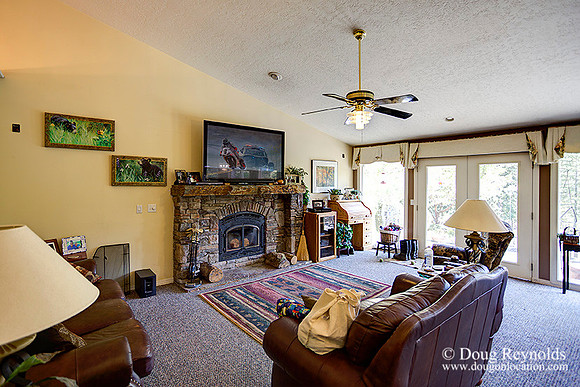 The house is a beautiful newer traditional with large rooms and lots of windows. Modern kitchen and great room, large master suite, large entry with French doors.