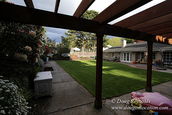 Mid Century Traditional Style Home, With a Basement, 2 car garage average sized Back Yard with Patio and Fire Pit.