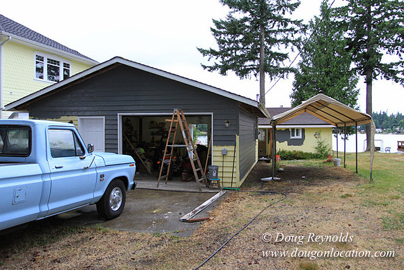 Cabin, Curtis, Dock, Green, Home, Lake, Small, WA, Washington, Yard, Yard, deck