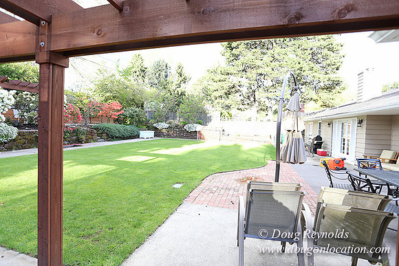 Mid Century Traditional Style Home, With a Basement, 2 car garage average sized Back Yard with Patio and Fire Pit.