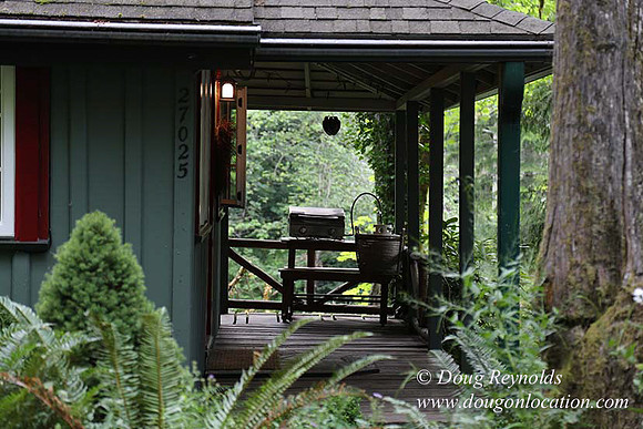 Small, Cabin, Home, River, OR, Oregon, Green, Yard,