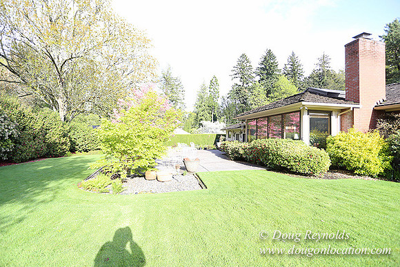 Mid Century Traditional Style Home, With a Basement, 2 car garage average sized Back Yard with Patio