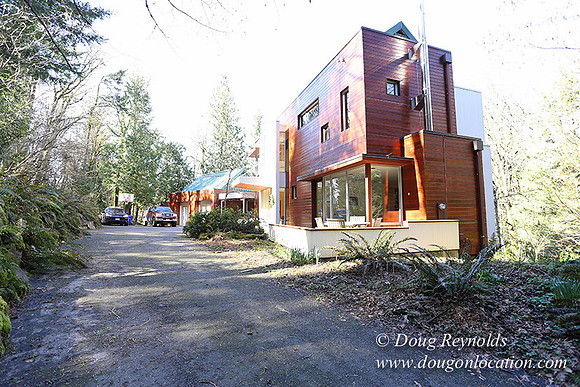 Modern Contemporary Green Home Portland Oregon Dwell Style; family house Northwest Style