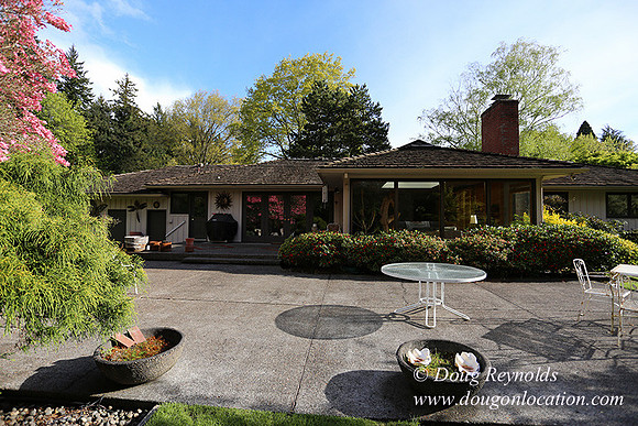 Mid Century Traditional Style Home, With a Basement, 2 car garage average sized Back Yard with Patio