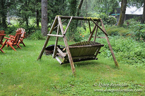 Small, Cabin, Home, River, OR, Oregon, Green, Yard,