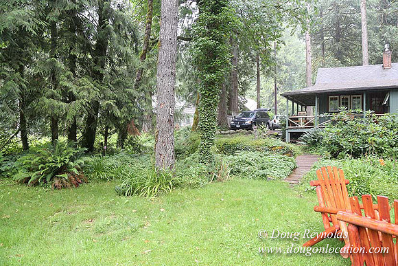 Small, Cabin, Home, River, OR, Oregon, Green, Yard,