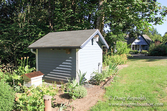 Traditional Style Home small farm with large kitchen great room, 2 story, 2 car garage on Acreage with large back yard, large front yard, garden, pond, deck, goats, bees, shop, PDX Zone