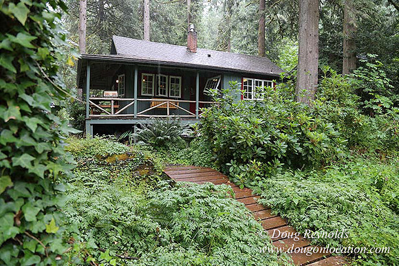 Small, Cabin, Home, River, OR, Oregon, Green, Yard,