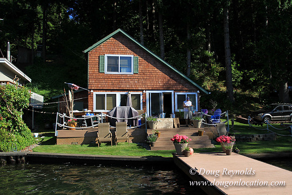 Boat, Cabin, Dock, Home, "Lake House", Ramp, Scotts, WA, Washington, Yard, deck, "green. Beach"