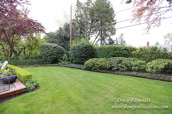 Mid Century Traditional Style Home, With a Basement, 2 car garage average sized Back Yard with Patio.