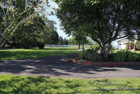 "2 Barns", "2 car garage", "40+ Acres", "PDX Zone", Pool, "White Fence", cows, "farm House", "rap around dive", "well maintained"