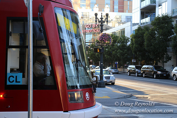 Street Car and Go Sign-4289