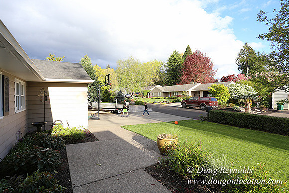 Mid Century Traditional Style Home, With a Basement, 2 car garage average sized Back Yard with Patio and Fire Pit.