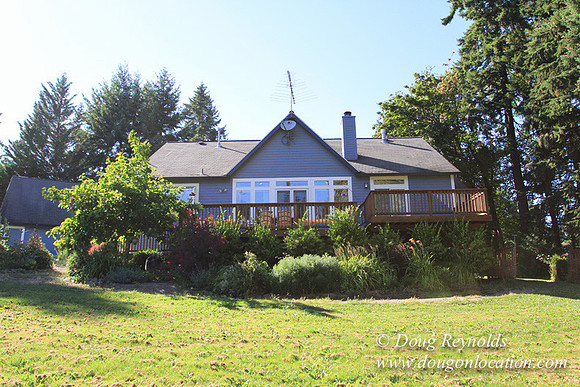 Traditional Style Home small farm with large kitchen great room, 2 story, 2 car garage on Acreage with large back yard, large front yard, garden, pond, deck, goats, bees, shop, PDX Zone