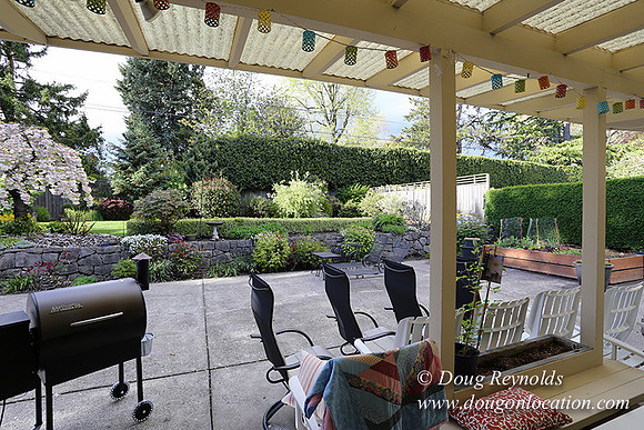Mid Century Traditional Style Home, With a Basement, 2 car garage average sized 2 leval Back Yard with Patio and Fire Pit.