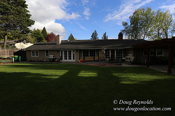 Mid Century Traditional Style Home, With a Basement, 2 car garage average sized Back Yard with Patio and Fire Pit.