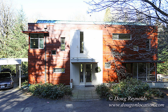 Modern Contemporary Green Home Portland Oregon Dwell Style; family house Northwest Style