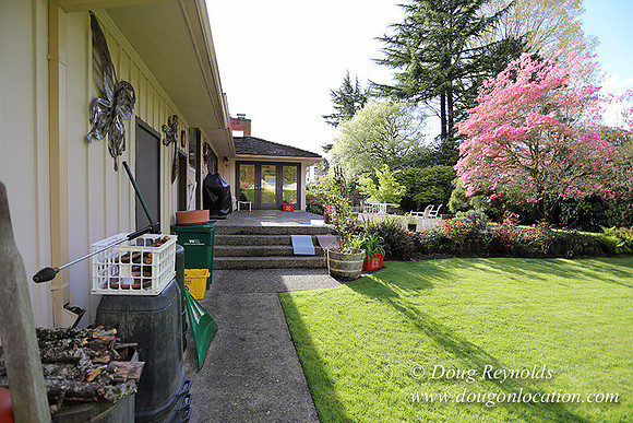 Mid Century Traditional Style Home, With a Basement, 2 car garage average sized Back Yard with Patio