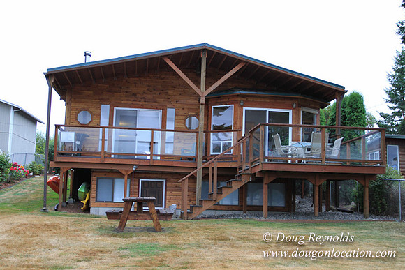 Boat, Cabin, Dock, "Greg's", Home, House, Lake, Small, WA, Washington, Yard, deck, green., vacation