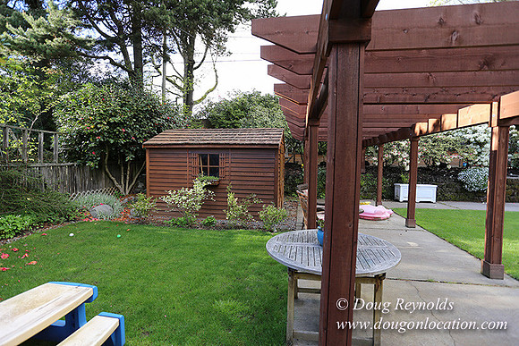 Mid Century Traditional Style Home, With a Basement, 2 car garage average sized Back Yard with Patio and Fire Pit.