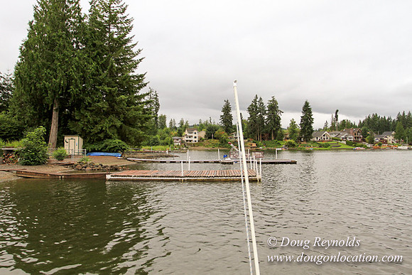 Boat, Cabin, Dock, "Greg's", Home, House, Lake, Small, WA, Washington, Yard, deck, green., vacation