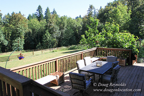 Traditional Style Home small farm with large kitchen great room, 2 story, 2 car garage on Acreage with large back yard, large front yard, garden, pond, deck, goats, bees, shop, PDX Zone