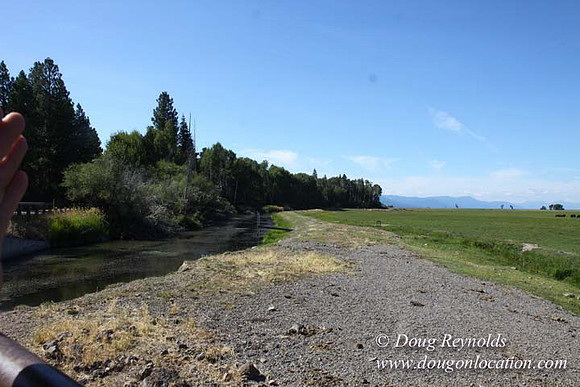 Ranch 18 South side of Hwy  has 2500 Acres of green fields Creeks water crossing Bridges on a Large Lake and miles of Dirt roads Oak trees  Forest land ATV Trails cows