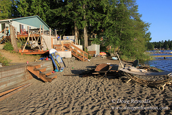 Boat, Cabin, Dock, Home, "House lake", WA, Washington, Yard, deck, "green. Beach"