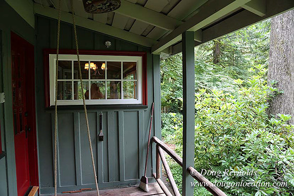 Small, Cabin, Home, River, OR, Oregon, Green, Yard,
