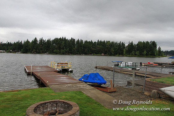 Boat, Cabin, Dock, "Greg's", Home, House, Lake, Small, WA, Washington, Yard, deck, green., vacation