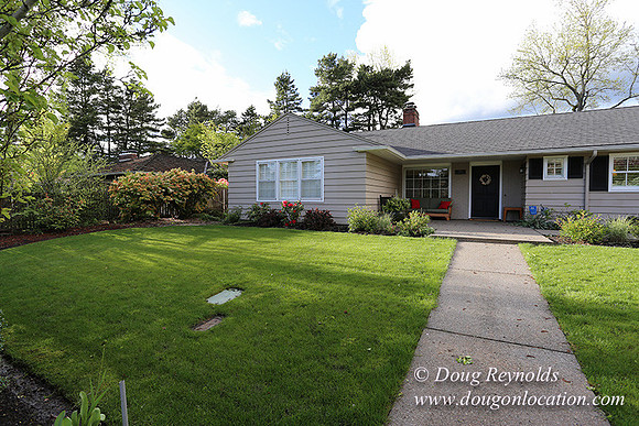 Mid Century Traditional Style Home, With a Basement, 2 car garage average sized Back Yard with Patio and Fire Pit.