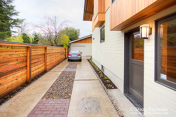 Contemporary, "Dwell Style Home single car garage", Modern,