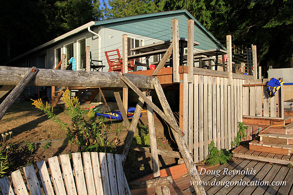 Boat, Cabin, Dock, Home, "House lake", WA, Washington, Yard, deck, "green. Beach"