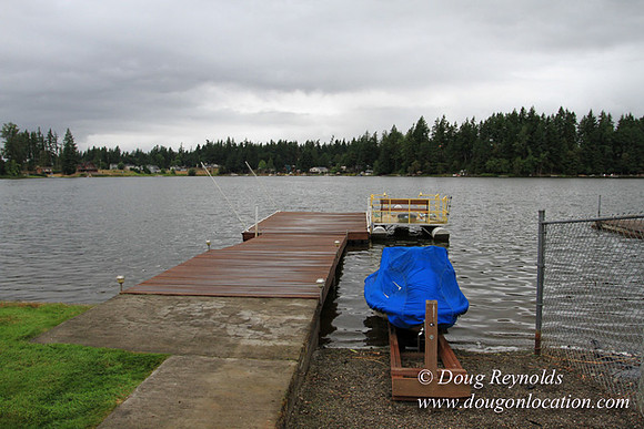 Boat, Cabin, Dock, "Greg's", Home, House, Lake, Small, WA, Washington, Yard, deck, green., vacation