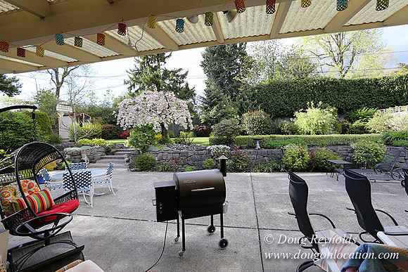 Mid Century Traditional Style Home, With a Basement, 2 car garage average sized 2 leval Back Yard with Patio and Fire Pit.