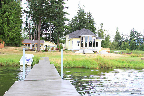 Cabin, Curtis, Dock, Green, Home, Lake, Small, WA, Washington, Yard, Yard, deck