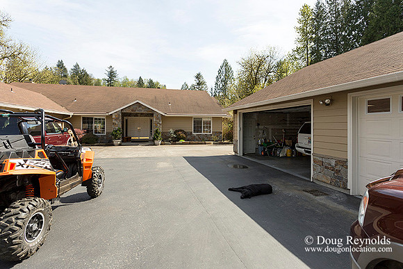 The house is a beautiful newer traditional with large rooms and lots of windows. Modern kitchen and great room, large master suite, large entry with French doors.