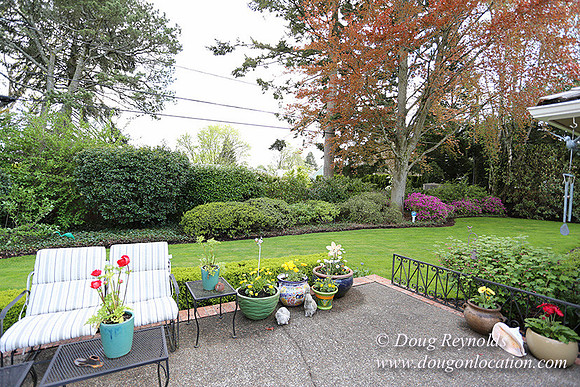 Mid Century Traditional Style Home, With a Basement, 2 car garage average sized Back Yard with Patio.