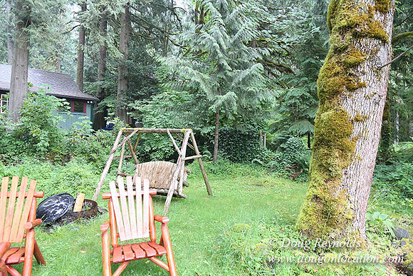 Small, Cabin, Home, River, OR, Oregon, Green, Yard,