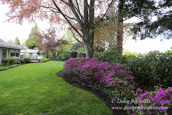 Mid Century Traditional Style Home, With a Basement, 2 car garage average sized Back Yard with Patio.